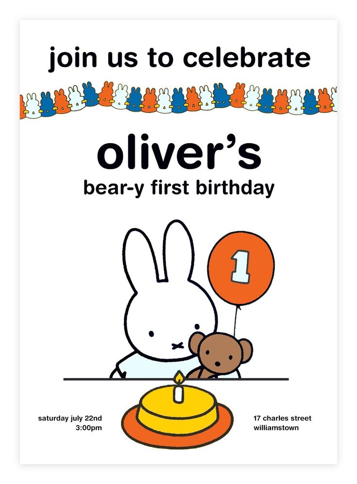 a birthday card with an image of a bunny and a teddy bear