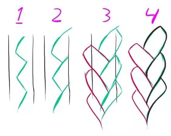 how to draw hearts with colored pencils step by step