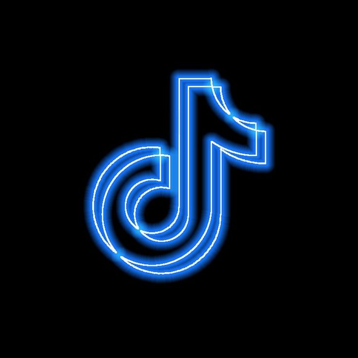 a blue neon sign with the letter j in it's center on a black background