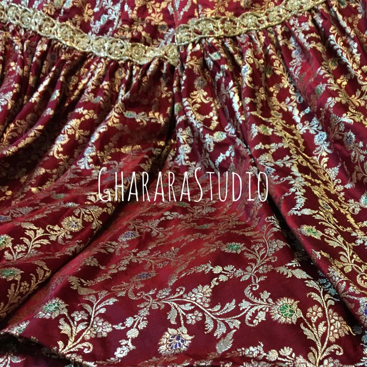 Pure kamkhwab Gharara in Maroon.  #gharara #ghararastudio #ghararastudiobyshazia #greengharara #kamkhwabgharara #kimkhaab #bridal #wedding #nikah #zari #cutworklace #embroidery #fashion #instafashion #fashiongram #fashionblogger #fashionblog #fashiondiaries #fashionstyle #fashiongirl #fashionpost #indianfashion #indianwedding #muslimahfashion #maroongharara #bridalgharara Banarasi Garara Designs, Maroon Gharara, Garara Outfit, Garara Design, Garara Designs, Pakistani Bridal Couture, Gharara Designs, Maroon Colour, Muslim Wedding Dress