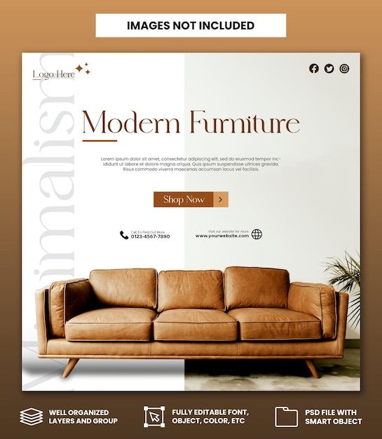 the modern furniture website is displayed in this image