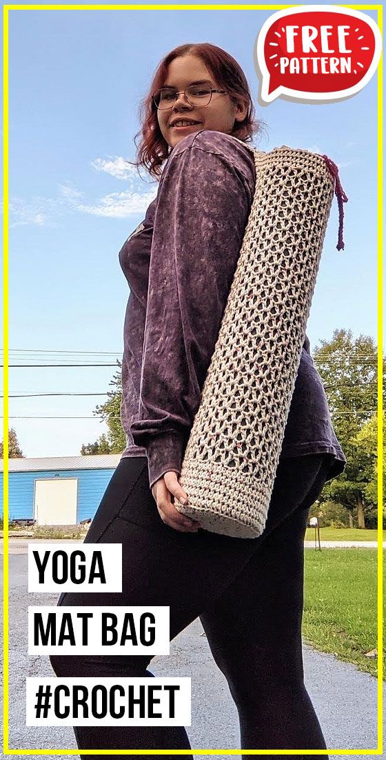 the yoga mat bag crochet pattern is easy to make