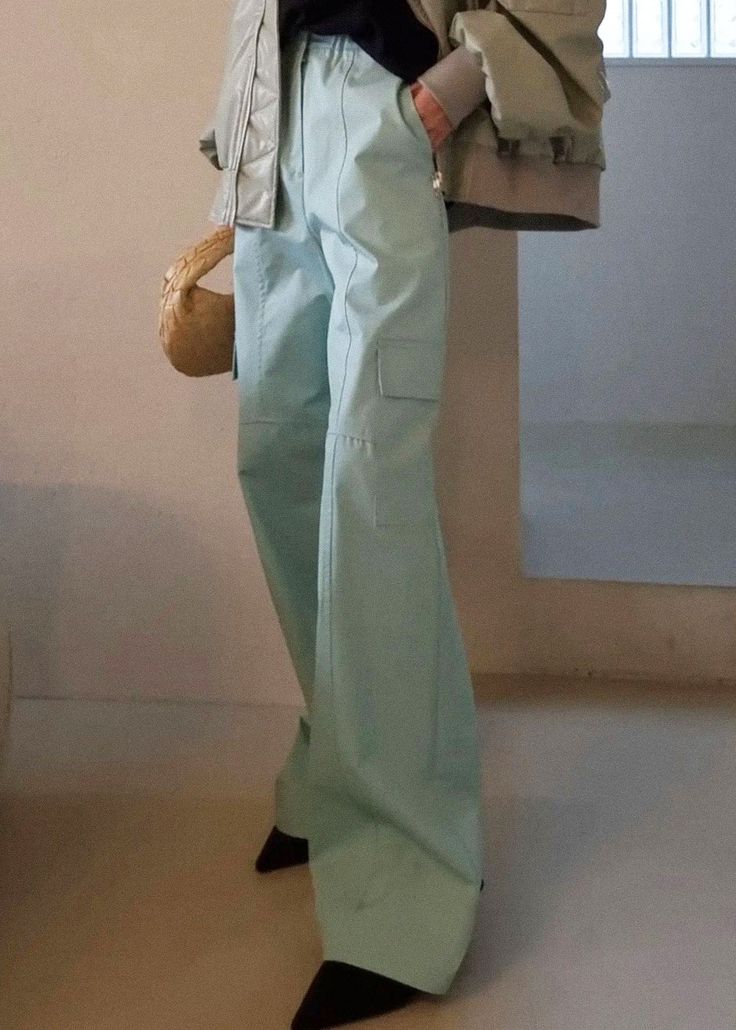 Color: Mint Lightweight cotton fabric Relaxed silhouette Straight leg Enlarged cargo pockets at each leg Slant hip pockets Unlined 100% Supima Cotton Dry Clean By The Frankie. Imported Product Measurements: S- 25" Waist, 36" Hip, 12.5" Rise, 29.5" Inseam M- 27" Waist, 38" Hip, 12.75" Rise, 29.75" Inseam L- 29" Waist, 40" Hip, 13" Rise, 30" Inseam XL- 31" Waist, 42" Hip, 13.25" RIse, 30.25" Inseam Model is 178cm/ 5'10" wearing size S Cargo Pants Outfits, Style 2023, Frankie Shop, Wardrobe Update, Clothes Shop, Supima Cotton, Cargo Pants, Latest Fashion Trends, Straight Leg