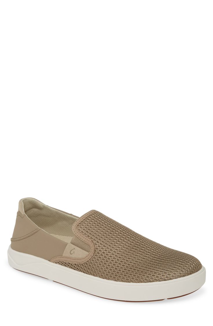 Breezy mesh construction means cool comfort in a laid-back slip-on with a Drop-In Heel for easy wear. Style Name:Olukai Laeahi Slip-On (Men). Style Number: 5975901. Sneaker Men, Easy Wear, Mens Shoes Sneakers, Comfortable Shoes, Slip On Sneaker, Rubber Sole, Convertible, Men's Shoes, Shoes Sneakers