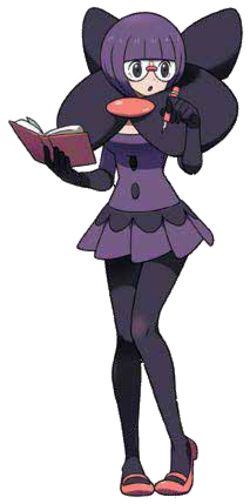 an anime character is holding a book in her hand