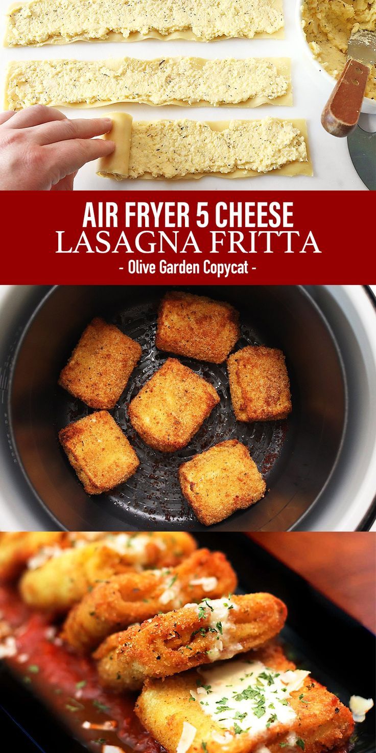 Air Fryer Lasagna Fritta an Olive Garden Copycat Recipe Air Fryer Lasagna, Lasagna Fritta, Air Fryer Oven Recipes, Dinner Recipes Healthy, Air Fry Recipes, Easy Air Fryer, Air Fryer Dinner Recipes, Dinner Healthy, Air Fryer Recipes Easy