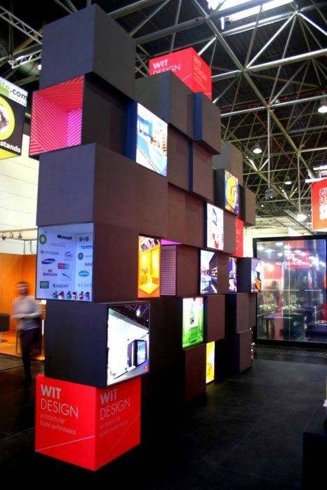 an exhibit area with many different types of electronic devices