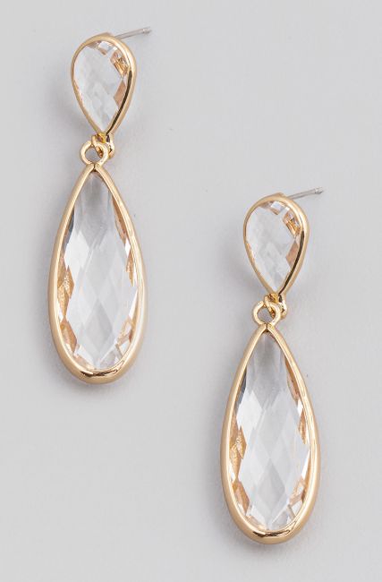 Teardrop Earrings-Earrings-Earrings Drop Earrings Simple, Crystal Teardrop Earrings, Gold Crystal, Crystal Drop Earrings, Crystal Drop, Understated Elegance, Teardrop Earrings, Drop Earrings, Personalized Items