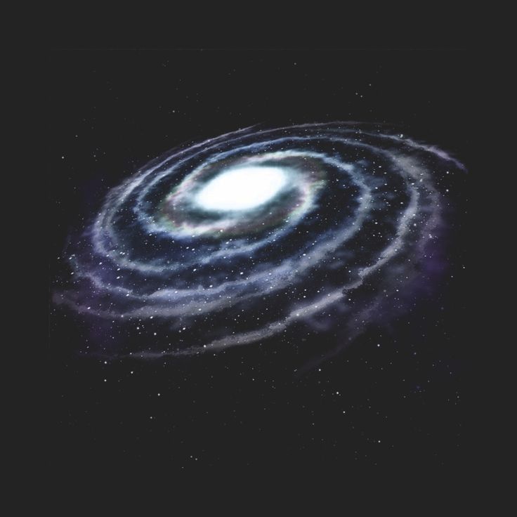 an artist's impression of a spiral galaxy