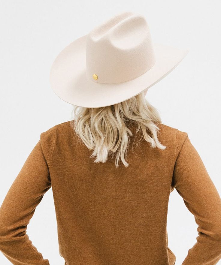 From coffee dates to country music festivals, the Teddy Cattleman Hat has you covered. With a true cattleman crown + wide western brim, this classic cowgirl hat is sure to stand out in a crowd. May we suggest taking Teddy up a notch? Shop Western bands + your favorite hat trims to make the look your own! Bands pictured are sold separately HERE! Adjustable Fall Fedora For Rodeo, Adjustable Fedora For Rodeo In Fall, Adjustable Fedora For Fall Rodeo, Hat Bands For Western-themed Events In Fall, Fall Rodeo Fedora With Short Brim, Fall Fedora With Short Brim For Rodeo, Western Wide Brim Felt Hat For Kentucky Derby, Western Style Wide Brim Felt Hat For Kentucky Derby, Short Brim Fedora For Fall Rodeo