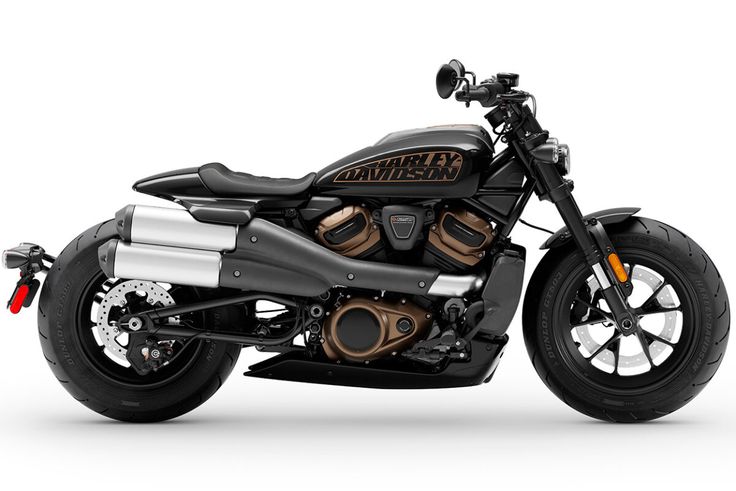 a motorcycle is shown on a white background with the words harley davidson painted on it