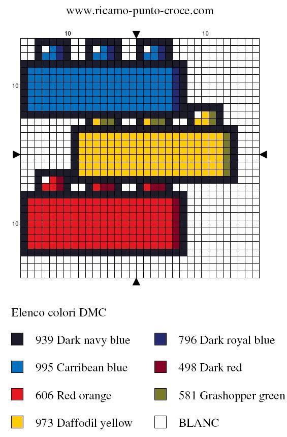 a cross stitch pattern with an image of a bird