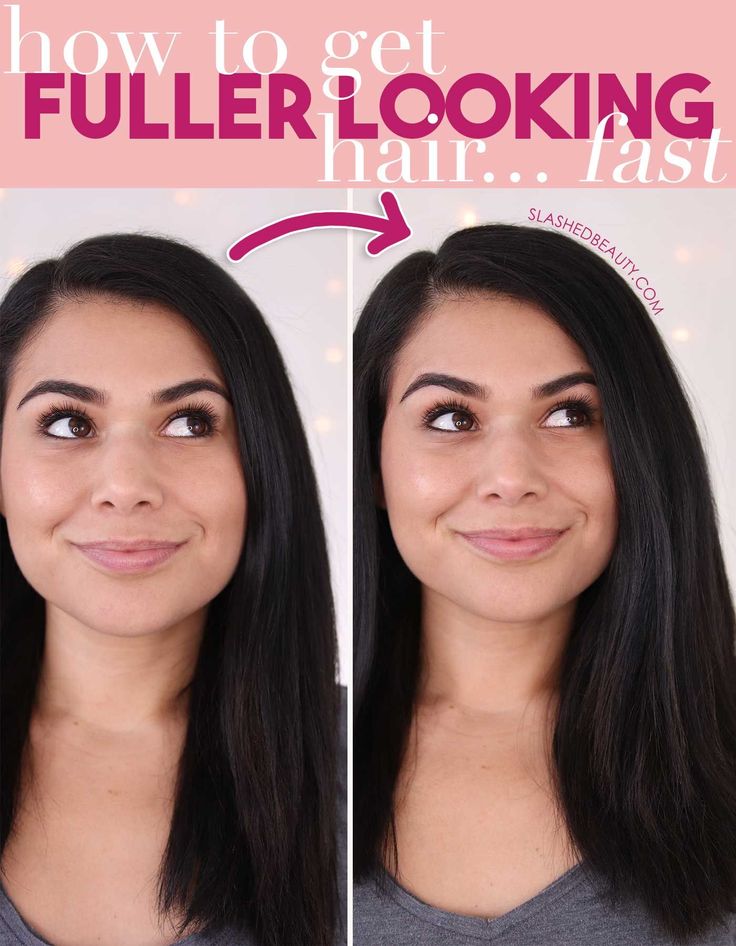 How to Get Fuller Hair | 4 Hair Hacks for Thicker Looking Hair | Slashed Beauty How To Make Straight Hair Have Volume, How To Make Hair Fuller On Top, How To Get Hair Volume Naturally, How To Change Part In Hair, How To Make Hair Look Fuller, How To Get Fuller Hair, How To Get Height On Top Of Hair, How To Make Your Hair Look Thicker, How To Make Hair Look Thicker