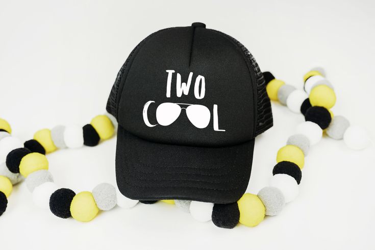 The perfect birthday hat for your Two Cool kiddo! + THE DETAILS + * This black and white graphic trucker hat will surely be the life of the party! * This is an adjustable snapback and fits most kids 1-5! * Made just for you in our studio in Las Vegas! * Super Fast Shipping * 5 STAR SHOP Thank you so much for looking at this adorable I'm Two hat! Playful Black Snapback Hat, Casual Black Hat For Birthday, Adjustable Black Hat For Birthday, Playful Black Snapback Baseball Cap, Fun Letter Print Trucker Hat For Birthdays, Fun Letter Print Trucker Hat For Birthday, Black Snapback Hat For Birthday, Casual Black Trucker Hat For Birthday, Two Cool