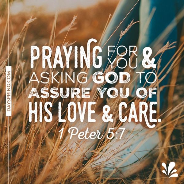 a person standing in tall grass with the words, praying for and asking god to assure you