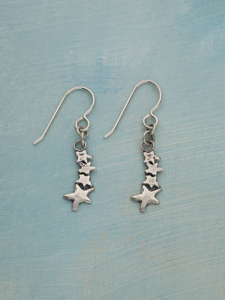 Sterling Silver Earring Length: .75" Ethically Handcrafted in Ojai, California. Star Earrings Silver, Ojai California, Homemade Earrings, Shooting Star, Shooting Stars, Silver Earring, Star Earrings, Beautiful Earrings, Sterling Silver Earrings