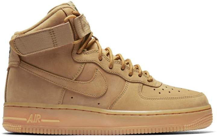 Nike Force 1 High Wheat 2016 (W) Nike Force 1, Nike Air Force 1 High, Nike Airforce 1, Air Force 1 High, Air Forces, Nike Force, Shoes Sneakers Nike, Hot Sneakers, Boys Sneakers