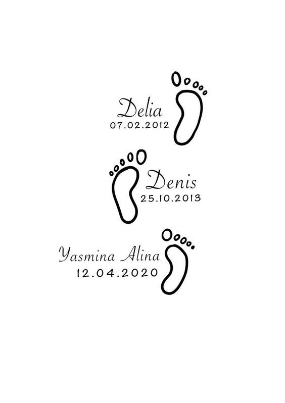 two black and white footprints with the words delta and dean's on each side