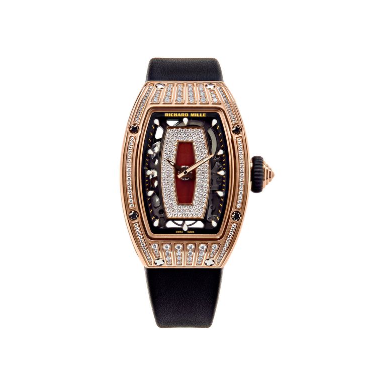 Richard Mille Ladies' Rose Gold Diamond Set RM07-01 – Wrist Aficionado Watches Women Black, Richard Mille Watches, Rolex Watches Women, Richard Mille, Rose Gold Case, Classy Jewelry, Jewelry Lookbook, Breitling Navitimer, Rolex Day Date