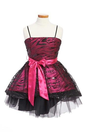 Pink zebra Scene Dress, Mcbling Fashion, Scene Outfits, Satin Sash, Scene Fashion, Prom Dress Inspiration, High Low Skirt, 2000s Fashion Outfits, Hoco Dresses