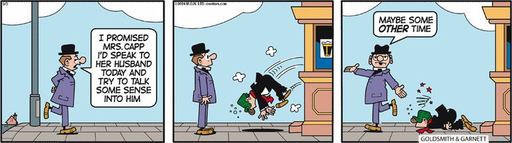 a comic strip with an image of a man in top hat