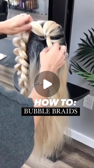 Hair Up Braid, Softball Braids, French Braids Tutorial, Beach Braids, Lake Hair Styles, Bubble Braid, Softball Hairstyles, Braiding Your Own Hair, Bubble Braids