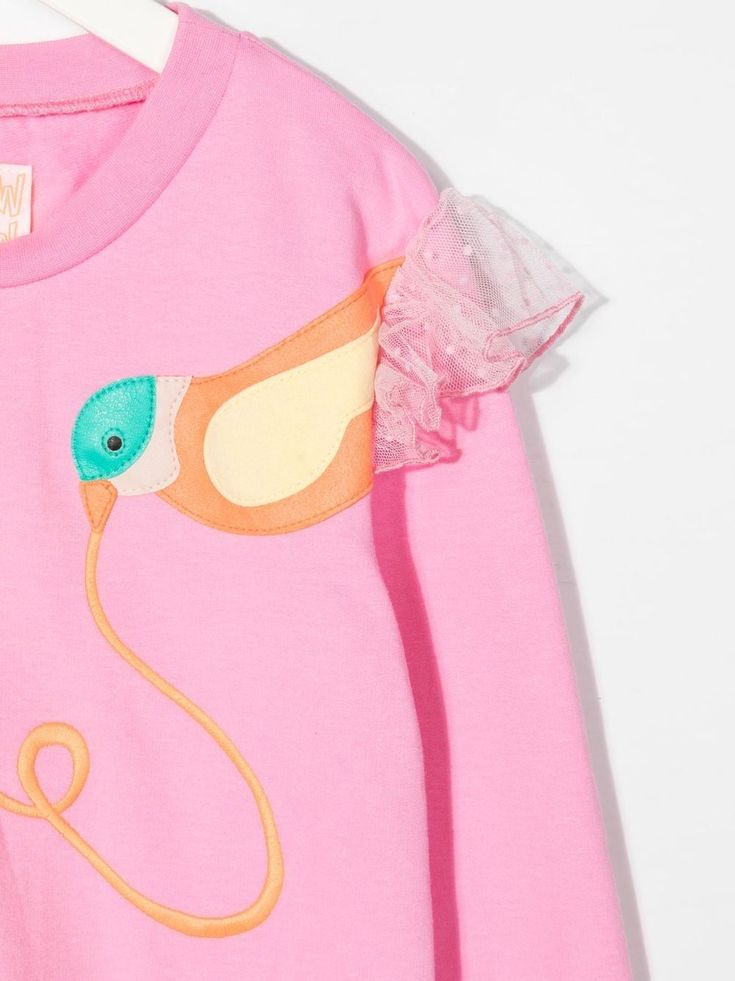 WAUW CAPOW By BANGBANG Lucia Love Sweatshirt - Farfetch Unicorn Fashion, Love Sweatshirt, Baby Design, Top Gifts, Pink Sweatshirt, Skirted Swimwear, Boys Shoes, Jeans Dress, Swimwear Tops