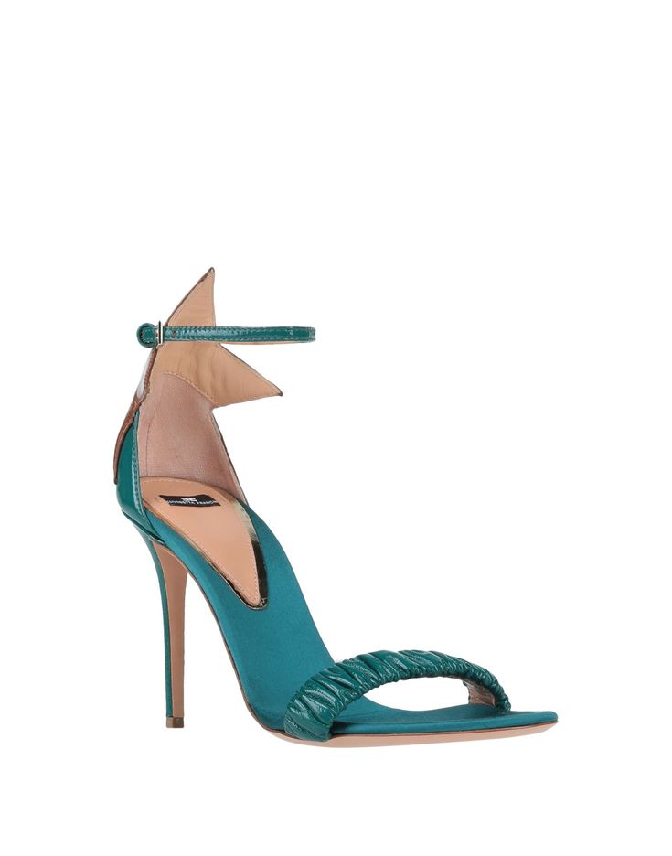 leather, varnished effect, brand logo, two-tone, leather backing, round toeline, spike heel, rubber sole, contains non-textile parts of animal origin , Color: Deep jade , Size: 6 High Heel Patent Leather Sandals With Removable Insole, Luxury Pointed Toe Synthetic Sandals, Patent Leather Sandals With Reinforced Heel And Round Toe, Luxury Synthetic Pointed Toe Sandals, Closed Toe Patent Leather Sandals With Padded Heel, Patent Leather Heels With Removable Insole, Designer Patent Leather Sandals With Leather Sole, Patent Leather Sandals With Reinforced Heel, Green Patent Leather Sandals For Party