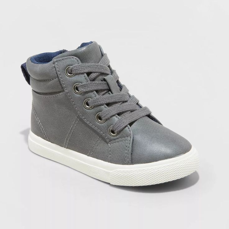 Toddler Boys' Mateo High Top Sneakers - Cat & Jack™ : Target Casual Synthetic Sneakers For Playtime, Casual Scratch-resistant Sneakers For Playtime, Casual Scratch-resistant High-top Sneakers With Round Toe, Casual High-top Sneakers With Scratch-resistant Round Toe, Casual High-top Scratch-resistant Sneakers, Casual Scratch-resistant High-top Sneakers, Casual Scratch-resistant Lace-up High-top Sneakers, Casual Lace-up Scratch-resistant High-top Sneakers, Casual High-top Sneakers For Playtime