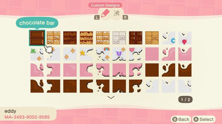 a screen shot of the game chocolate bar