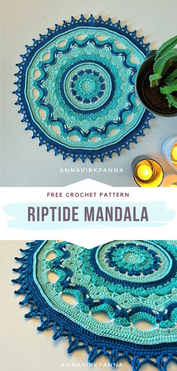 Crochet Mandala Mandala Crochet Blanket Free Pattern, Magical Crochet, Free Mandala Crochet Patterns, Spiral Crochet Pattern, Crochet Dreamcatcher Pattern, Mandela Patterns, Interesting Crochet, Mandala Ideas, Spiral Crochet