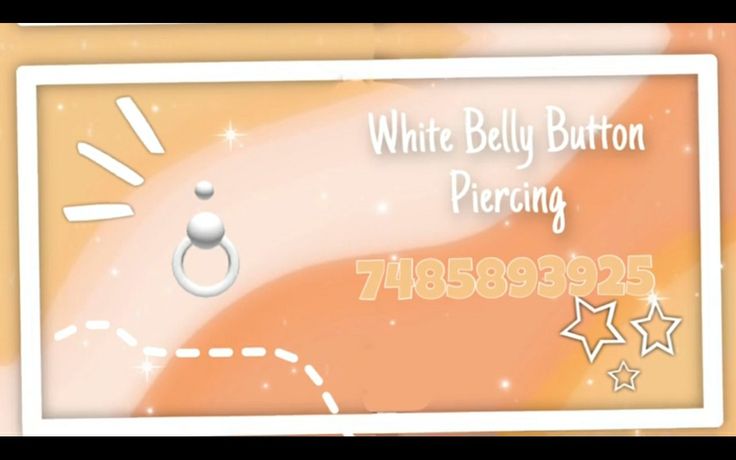 a white belly button sitting on top of an orange and white sign with stars around it