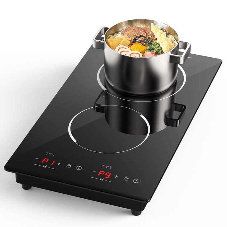 Double Induction Cooktop, Portable Induction Cooker with 2 Burner Independent Control, Ultrathin Body, 9 Temperature, 2300W-Multiple Power Levels, 2 Hour Timer, Safety Lock Electric Stove Top, Gas Stove Burner, Induction Cookware, Induction Hob, Electric Cooktop, Electric Stove, Induction Cooktop, Cooking Appliances, Gas Stove