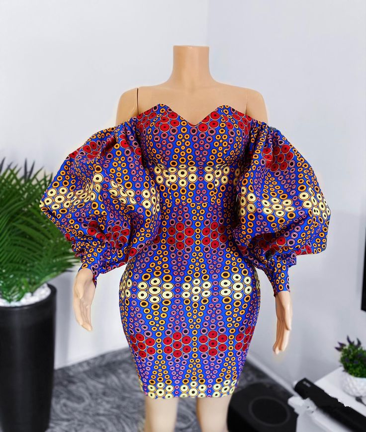 2023/2024 styles Ankara Fitting Dress Styles Short, Nice African Dresses Ankara Styles, Peplon Ankara Gowns, Flear Dresses Short Ankara, Ankara Short Flare Gowns, Ankara Short Gowns, Fringe Dresses, Ankara Dress Designs, Fancy Short Dresses