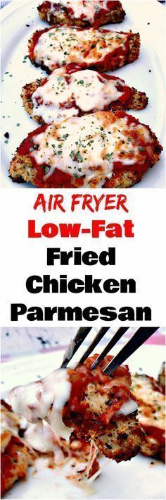 Air Fryer Panko Breaded Chicken Parmesan with Marinara Sauce is a quick and easy low-calorie, low-fat recipe with mozzarella cheese. Recipe With Mozzarella Cheese, Recipe With Mozzarella, Breaded Chicken Parmesan, Panko Breaded Chicken, Recipes With Mozzarella Cheese, Actifry Recipes, Low Fat Chicken, Cooks Air Fryer, Mozzarella Recipes