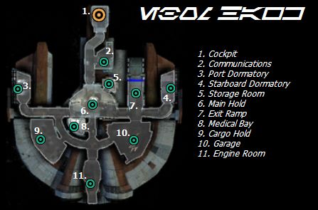 an image of a sci - fi map with the names and numbers on it's side