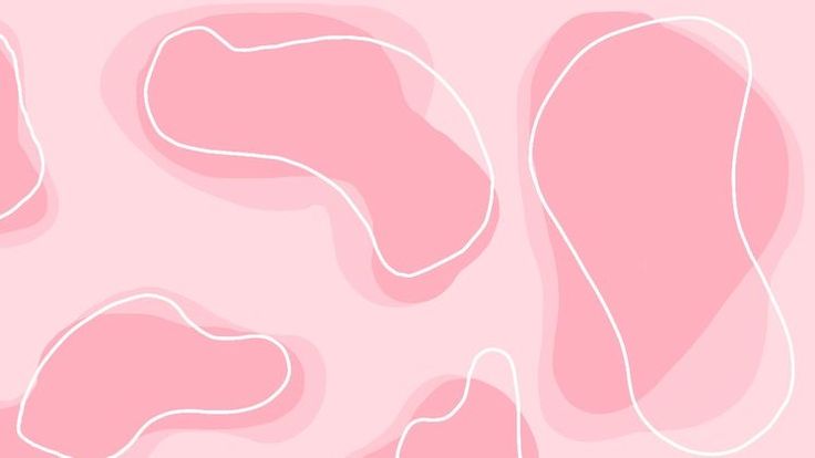 an abstract pink background with white lines and shapes in the shape of curved rectangles