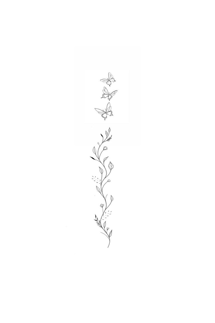 a black and white drawing of flowers on a white background