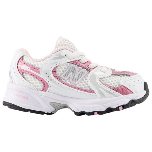 Proven style that is built to give you incredible cushioning and support. That's the New Balance 530. Synthetic and mesh upper provides lightweight comfort and support. ABZORB cushioning in the heel and the ENCAP midsole provides cushioning and support. Solid rubber outsole supplies traction and durability. New Balance 530 - Girls' Toddler Running Shoes - Pink / White. New Balance White Mesh Sneakers, Pink Synthetic Sneakers With Breathable Mesh, Pink New Balance Synthetic Sneakers, Pink Sneakers With Gel Cushioning And Round Toe, Pink Mesh Running Shoes For Training, Pink Breathable Mesh Running Shoes For Training, Pink Breathable Mesh Sneakers For Running, Pink Breathable Mesh Running Sneakers, Pink Breathable Mesh Sneakers For Light Exercise