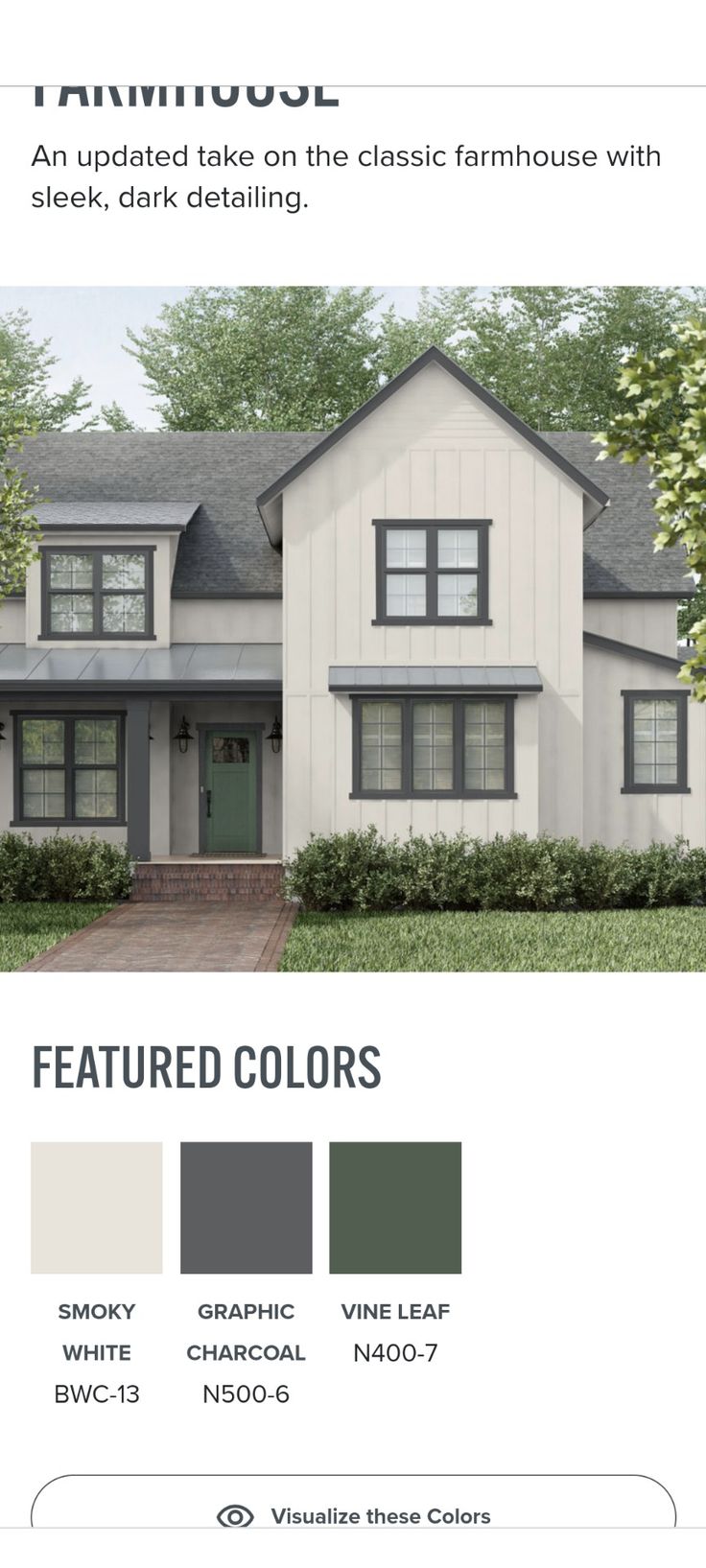 the exterior color scheme for a house