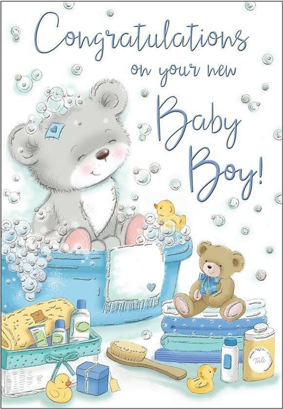 congratulations card for a new baby boy