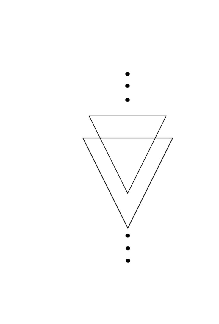 an image of a triangle with dots in the middle and one line at the bottom