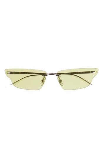 A modern take on the beloved butterfly lens shape defines these fun-to-wear sunnies from the beloved brand. 63mm lens width; 15mm bridge width; 145mm temple length 100% UV protection Adjustable nonslip nose pads Metal Made in Italy Modern Shield Sunglasses For Spring, Modern Cat Eye Sunglasses With Gradient Lenses For Spring, Modern Rimless Sunglasses For Summer, Modern Spring Cat Eye Sunglasses With Gradient Lenses, Modern Cat Eye Sunglasses For Summer, Yellow Cat Eye Sunglasses With Tinted Lenses, Yellow Mirrored Sunglasses For Spring, Yellow Tinted Sunglasses For Spring, Modern Yellow Cat Eye Sunglasses