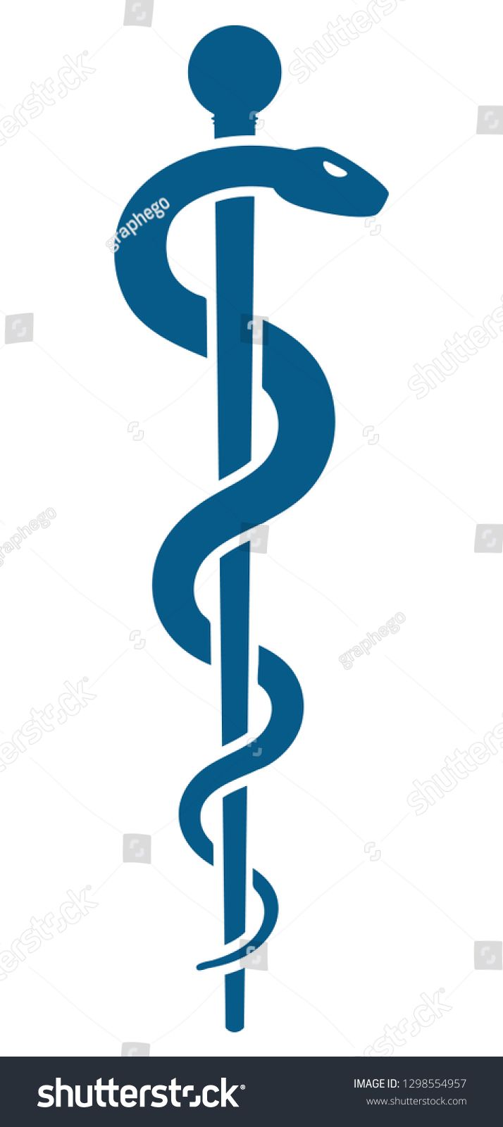 a blue cadus symbol on a white background stock photo and royalty images for medical logos