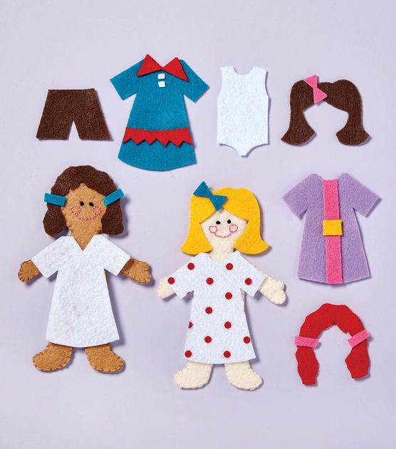 paper dolls made to look like children's clothes