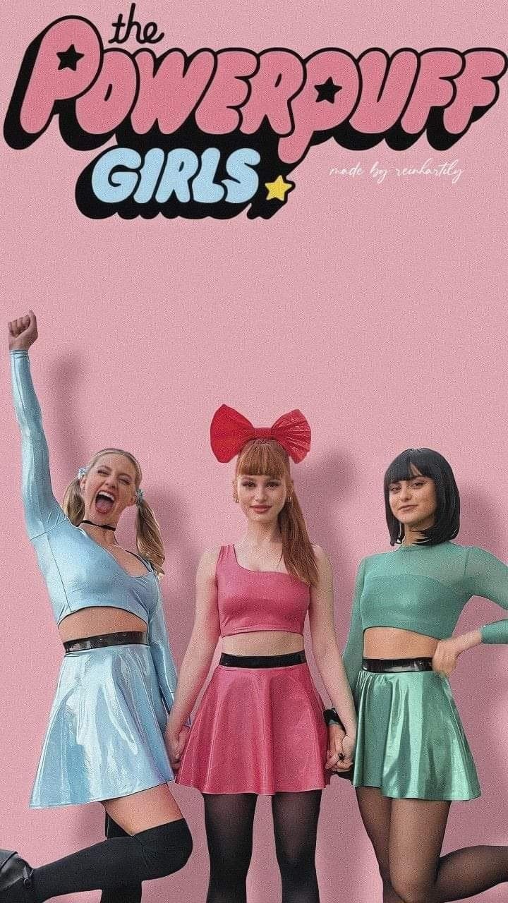 #riverdale Power Puff Costume, Powerpuff Girls Halloween Costume, Riverdale Wallpaper, Bubble Costume, Powder Puff Girls, Blossom Costumes, Powerpuff Girls Costume, Cats Anime, Kitty Funny