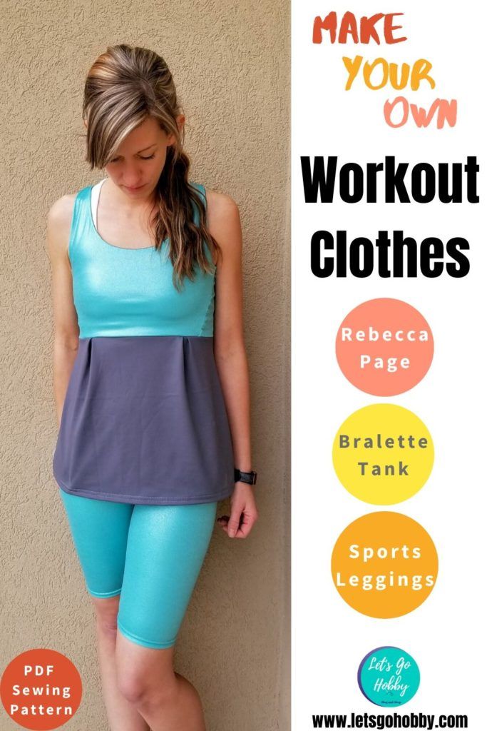 Two amazing sewing patterns for Workout Clothes! These are Rebecca Page Patterns which have fantastic instructions and lots of little sewing tips to make sure your sewing projects come out looking polished and professional! Click to find out more about my experience sewing these fitness clothes up! Sew Workout Clothes, Athleisure Patterns, Athletic Wear Sewing Patterns, Activewear Sewing Patterns, Workout Shorts Sewing Pattern, Free Sport, Joann Fabrics, Back Workout, Leggings Pattern