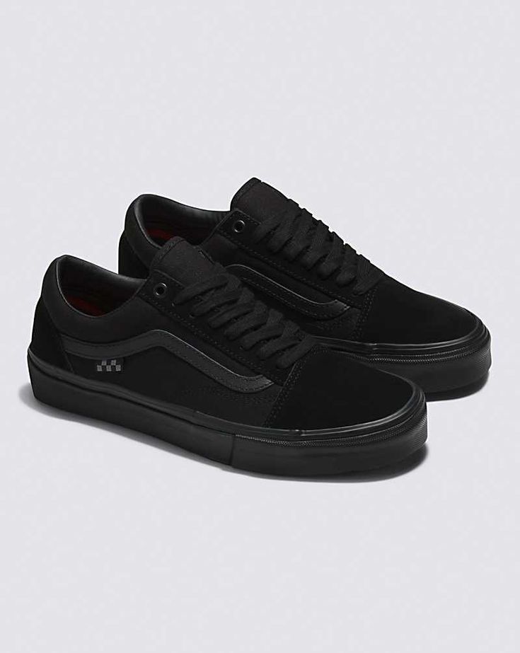 Vans | Skate Old Skool Black/Black Skate Shoe Urban Black Skate Shoes, Urban Black Skate Shoes For Skateboarding, Black Skate Shoes For Skateboarding, Vans Black Sneakers For Skateboarding, Vans Black Skate Shoes For Skateboarding, Black Vans Skate Shoes For Skateboarding, Black Vans Sneakers For Skateboarding, Long Skate, Vans Store