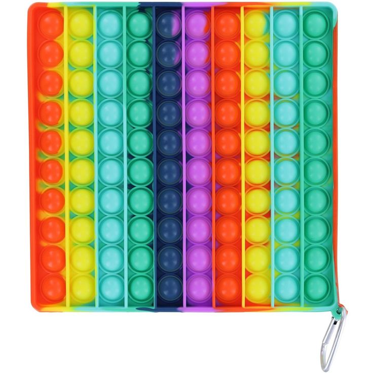 an assortment of colorful plastic balls and trays with tongs in each one, on a white background