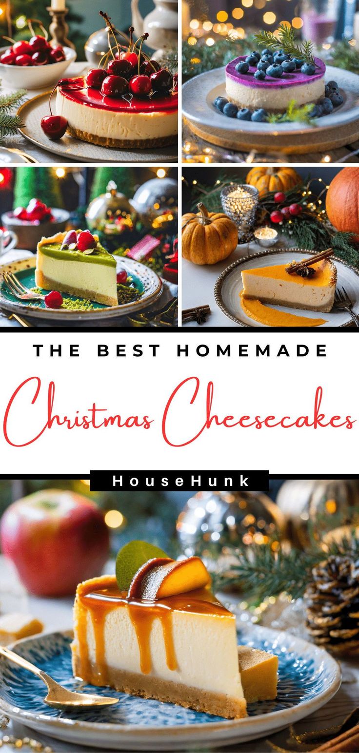 the best homemade christmas cheesecakes